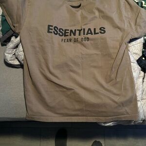 Fear of God Essentials Taupe T-Shirt